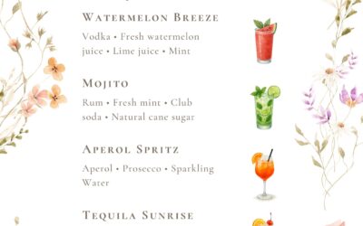 How to Create a Signature Cocktail Menu for Weddings & Parties
