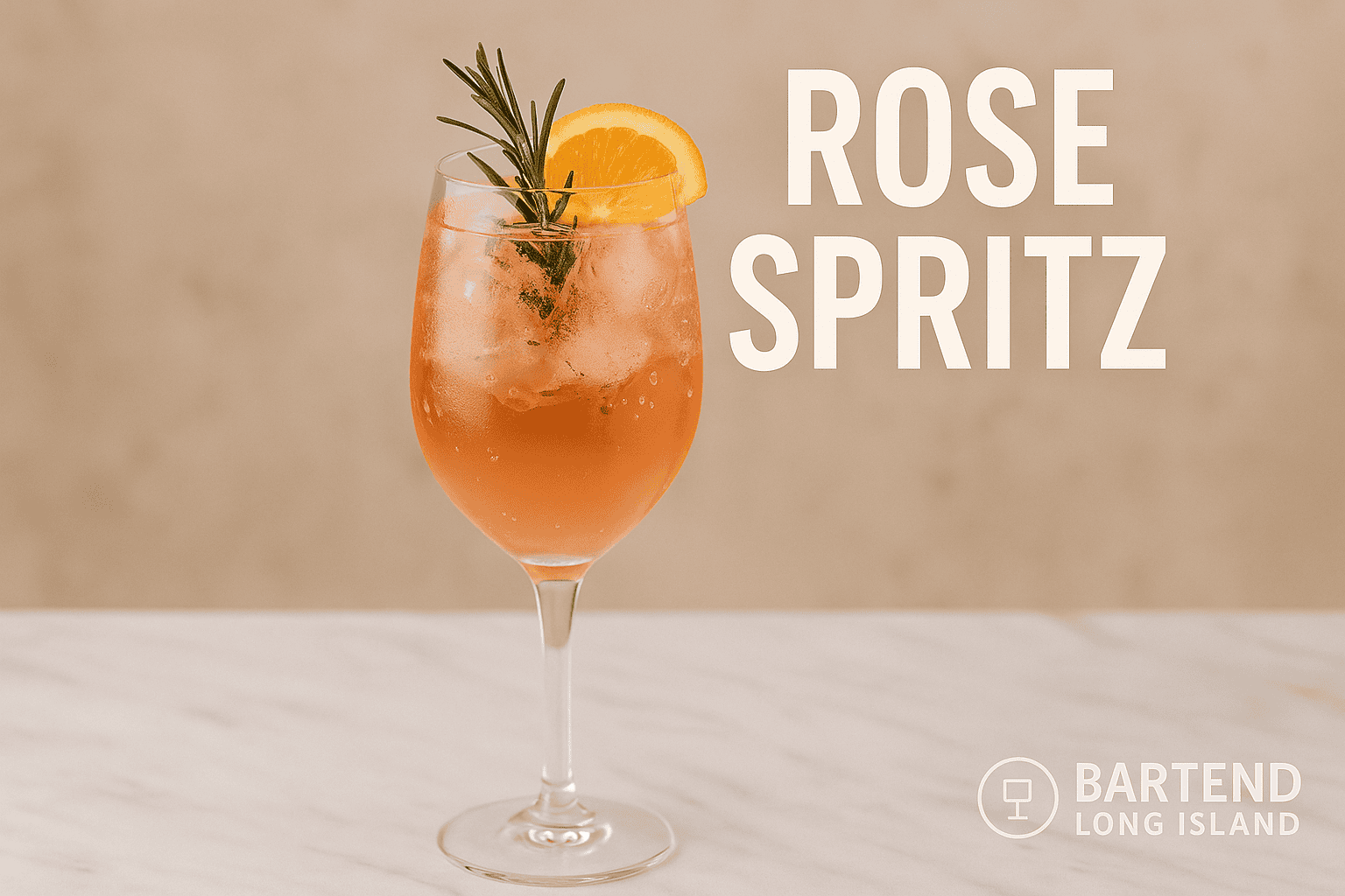 Rosé spritz cocktail with bubbles and strawberry garnish served in a wine glass at a sunny brunch