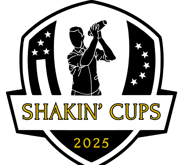 ryder cup shaking cups emblem