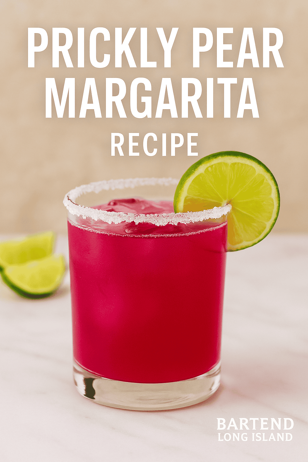 Prickly pear margarita fruity spring cocktail
