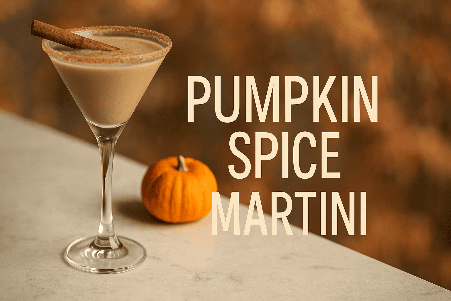 Pumpkin Spice Martini dusted with nutmeg