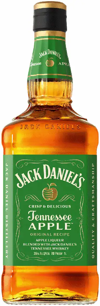 Bottle of Jack Daniel’s Tennessee Apple whiskey