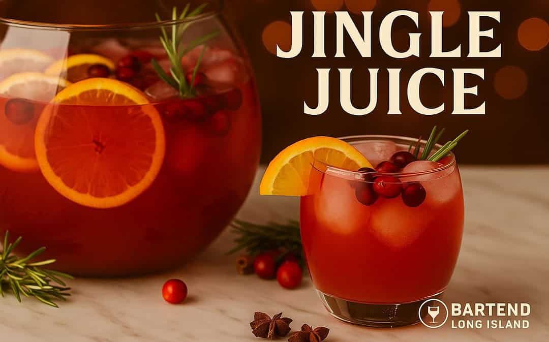 jingle juice holiday cocktail with drink recipe