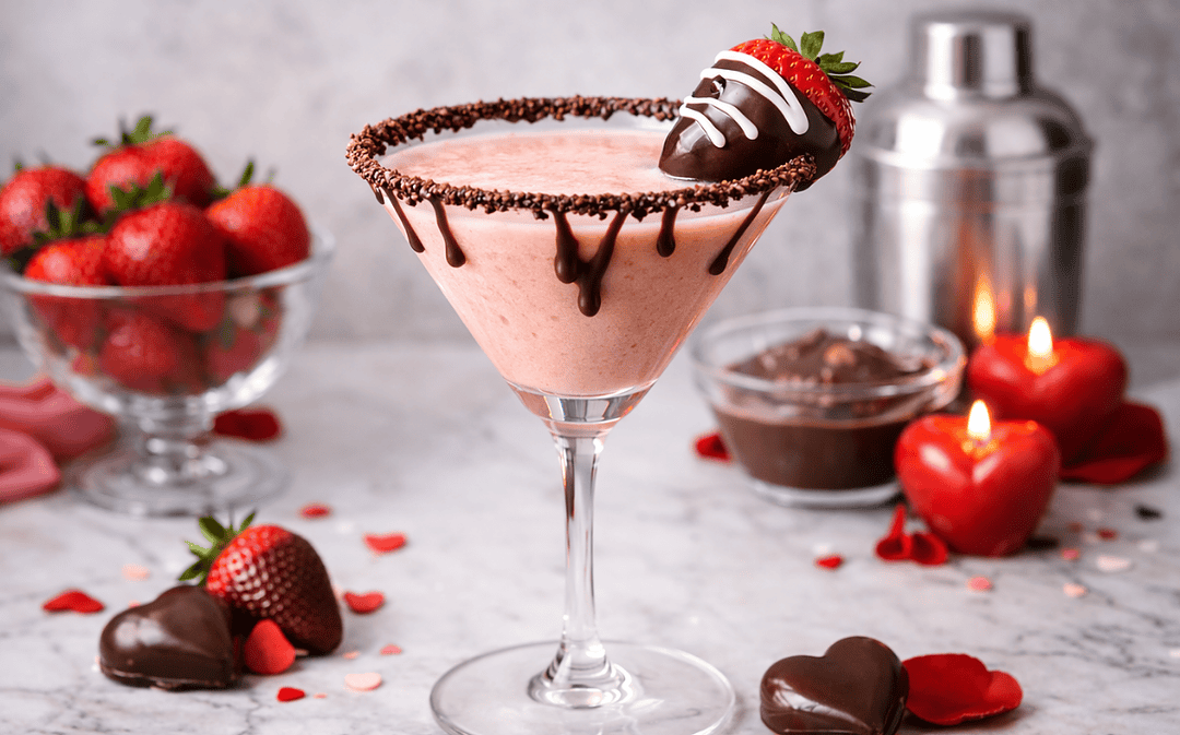 Chocolate Covered Strawberry Martini Recipe