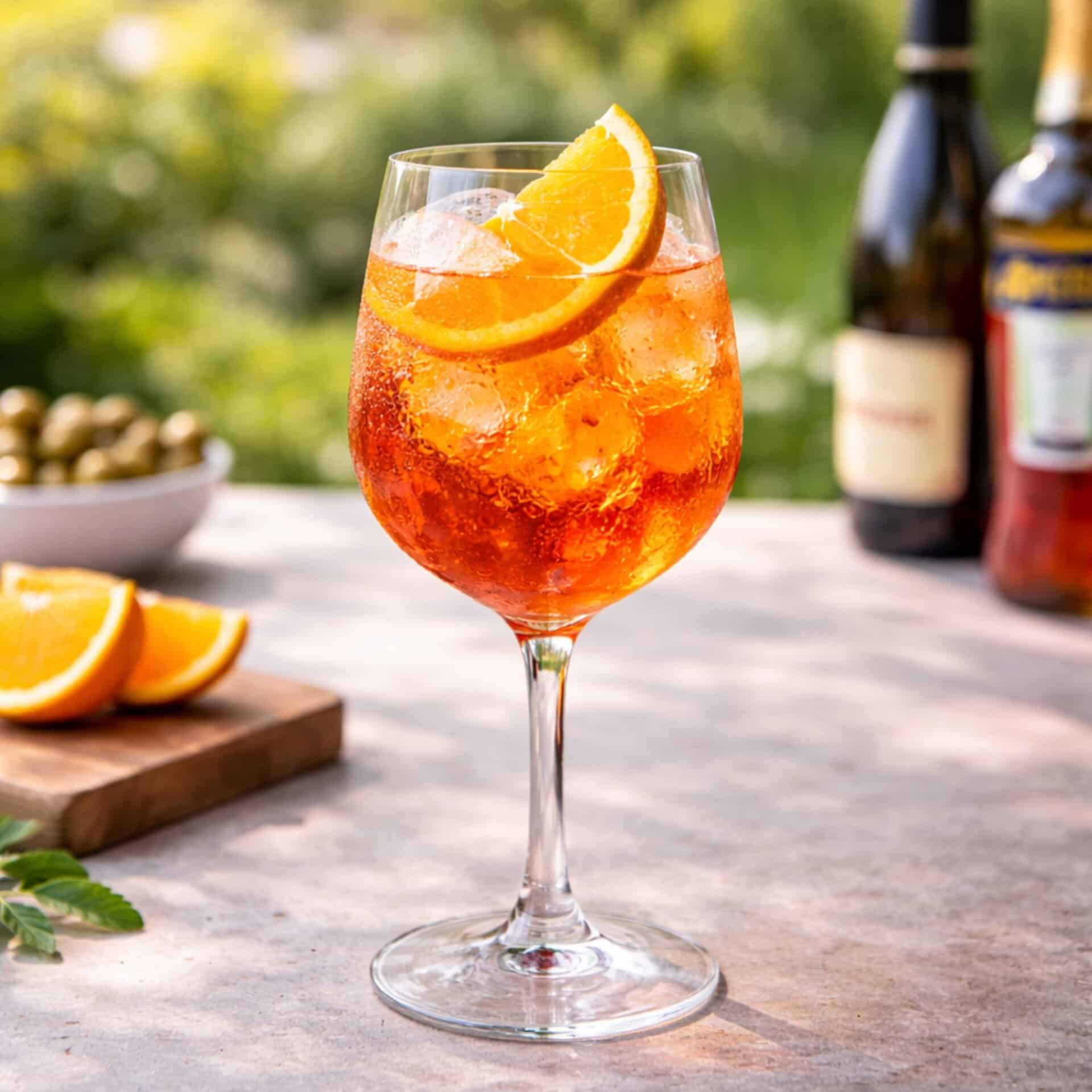 Aperol spritz refreshing spring cocktail