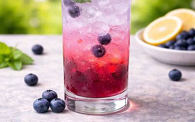Blueberry Gin Fizz Recipe