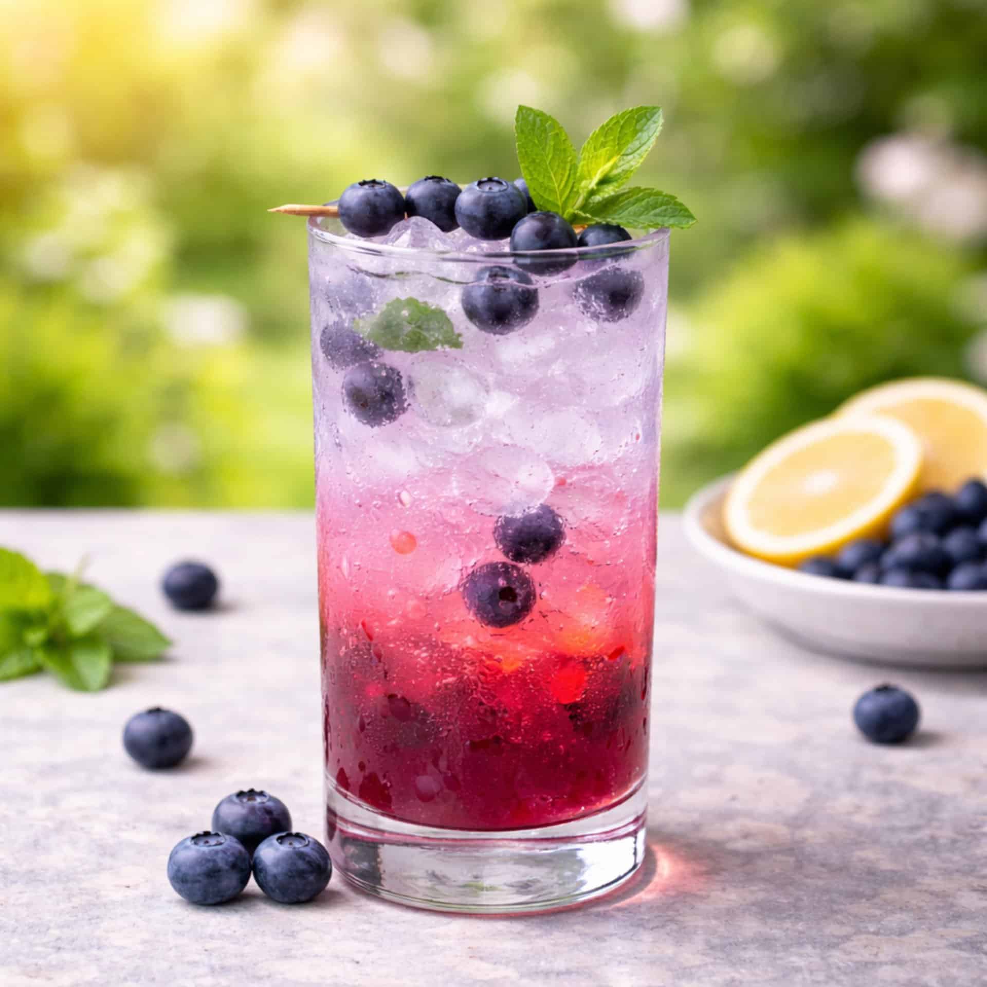 Rosemary gin fizz herbal spring cocktail