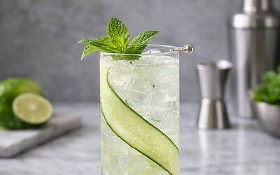 Cucumber Gin Collins Recipe