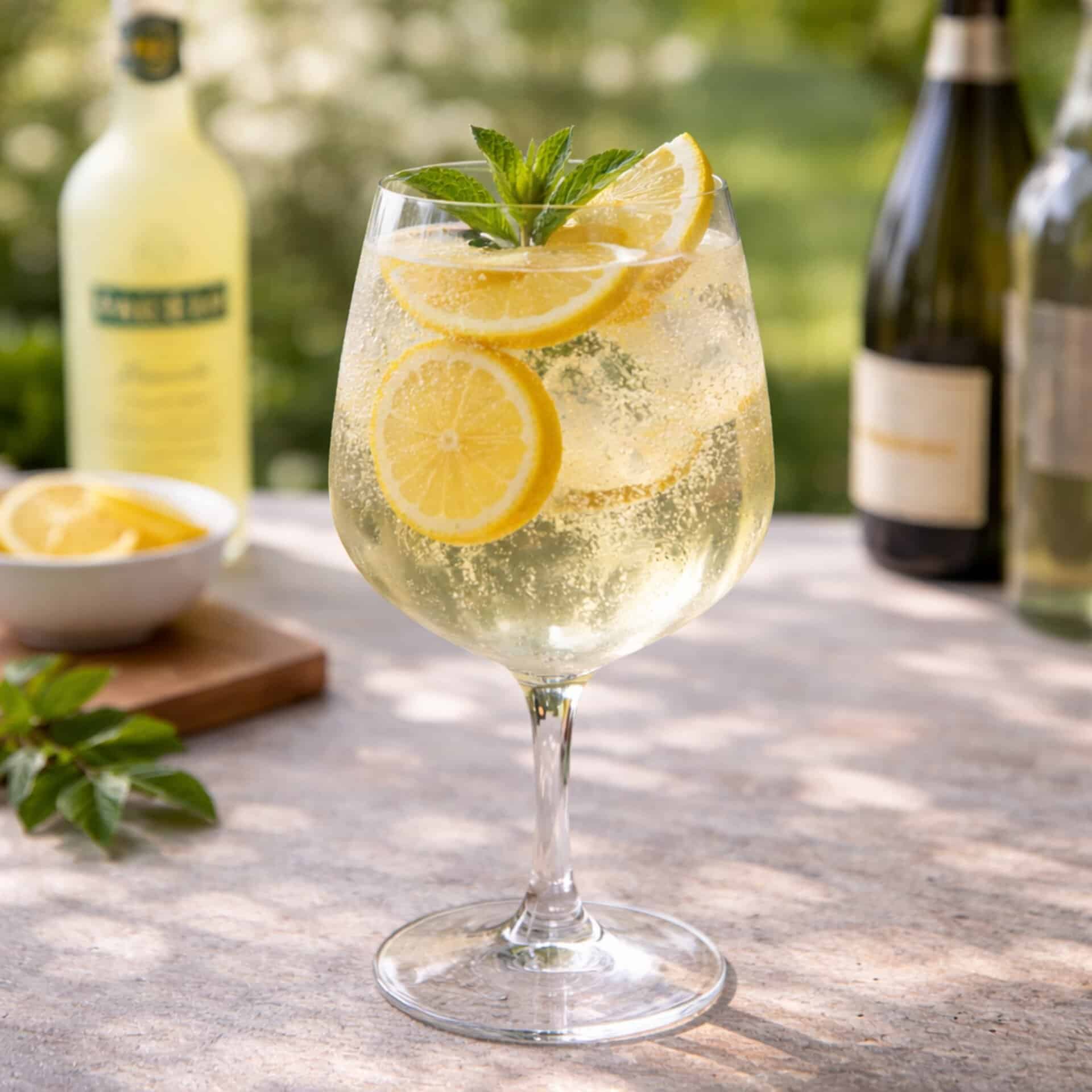 Limoncello spritz citrus spring cocktail