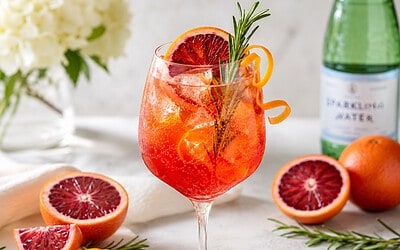 Blood Orange Spritz Mocktail